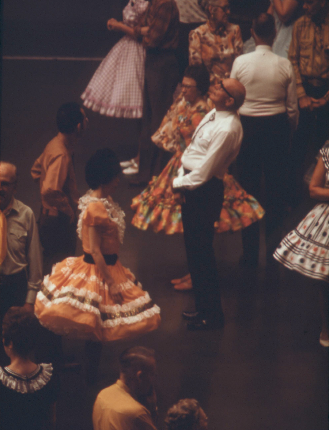 The Pershing Memorial Auditorium is the scene of Lincoln’s 33rd Annual Square Dance Festival, by Charles O’Rear